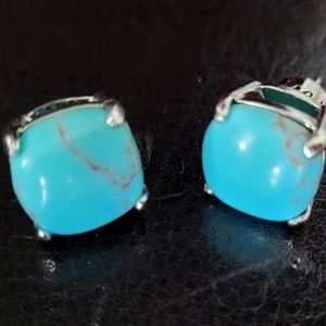 turquoise stud earrings